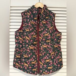 Ariat Kids Floral Horse Print Puffer Vest